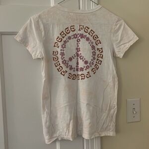 JCrew girls Tshirt with peace sign
